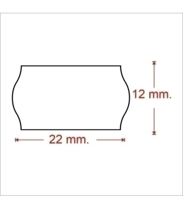 ETIQ.PRECIOS METO Nº2 22x12 BLANCO