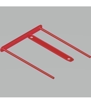 FASTENER FELL. PLAST. D-CLIP 80mm C/100