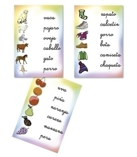 FICHAS  KLUGER ASOCIA LAS PALABRAS.P.25