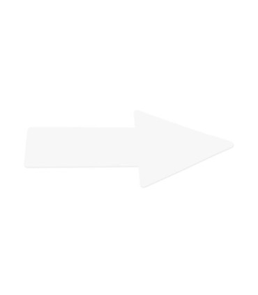 FLECHA ADHESIVA SUELO 5x20 BLANCO B/10