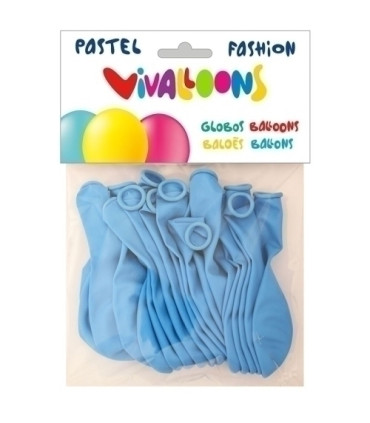 GLOBO FASHION PASTEL AZUL CELESTE B.20