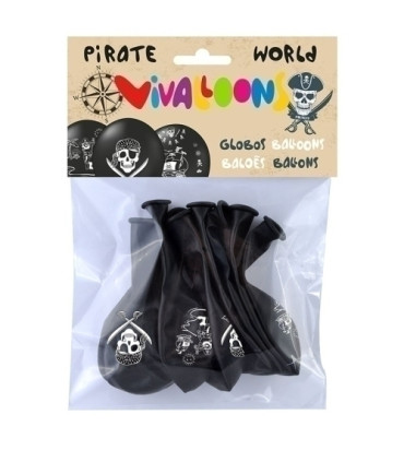 GLOBO PIRATAS BOLSA DE 8