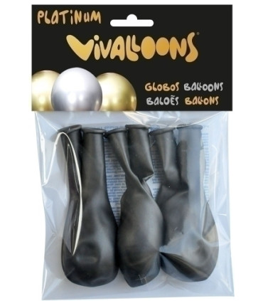 GLOBO PLATINUM ANTRACITA BOLSA DE 6