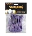 GLOBO PLATINUM LILA BOLSA DE 6