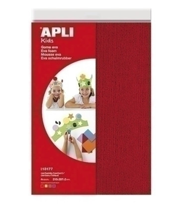 GOMA EVA  APLI HOJA 20x30 TOALLA 4 hj