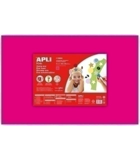 GOMA EVA APLI 40x60 FUCSIA P/5