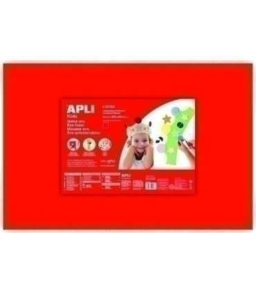 GOMA EVA APLI 40x60 ROJO P/5