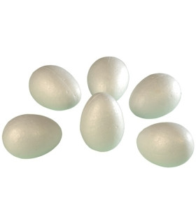 HUEVOS POLIESPAN NIEF.5,8x4,2cm PACK 20