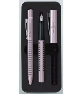 JUEGO BOL+PLUMA FABER GRIP 2011 PERLA
