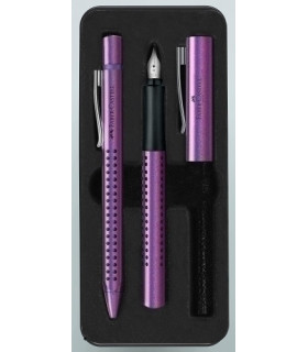JUEGO BOL+PLUMA FABER GRIP 2011 VIOLETA