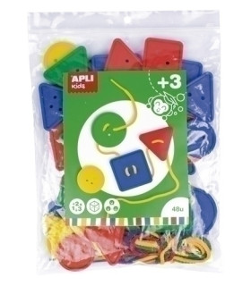 JUEGO EDUC. APLI BOTONES ENSARTABLES 48