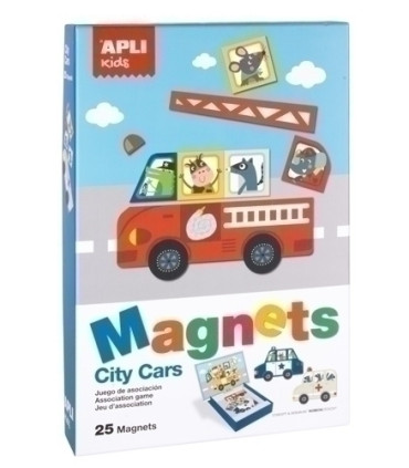 JUEGO MAGNETICO APLI COCHES 25 PIEZAS