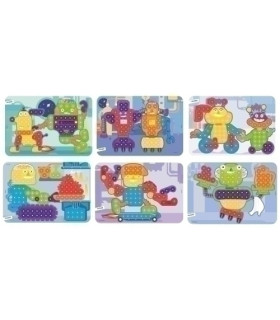 JUEGO MINILAND PEGS 15mm ROBOTS P/6