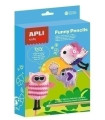 KIT APLI KIDS FUNNY PENCILS FIELTRO