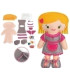 KIT MANU. COSE TU MUÑECA BIBI FUCSIA