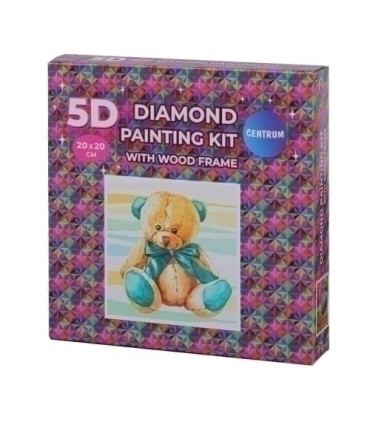 KIT MOSAICO DIAMANTE 5D MARCO MADERA