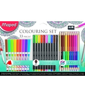 KIT MAPED COLORING COLOR MANDALA 33 PIEZ
