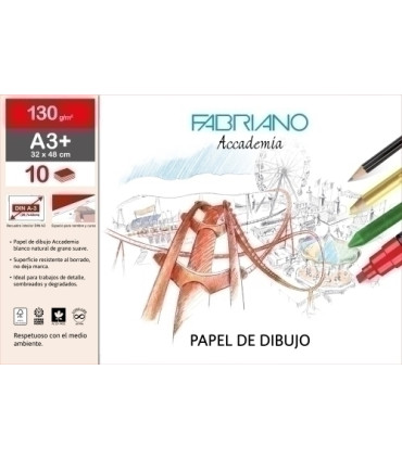LAMINAS DIBUJO FABRIANO A3+ C/R B/10