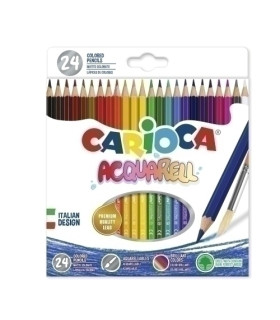 LAPICES ACLB. CARIOCA ACQUARELL CAJA 24
