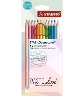 LAPICES ACLB.STABILO AQUACOLOR LOVE e.12