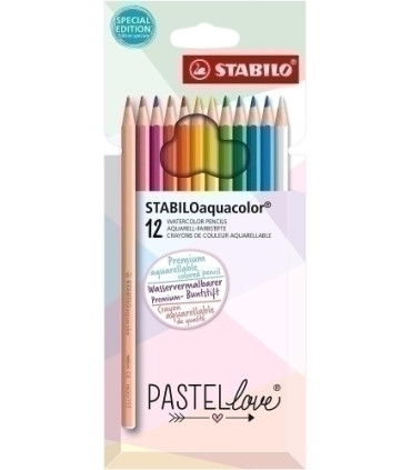 LAPICES ACLB.STABILO AQUACOLOR LOVE e.12