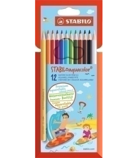 LAPICES ACLB.STABILO AQUACOLOR e.CART.12