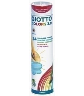 LAPICES GIOTTO COLORS 3.0 Bote met. 24 u