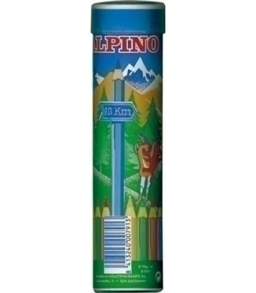 LAPICES COLOR ALPINO  LG. tubo 24