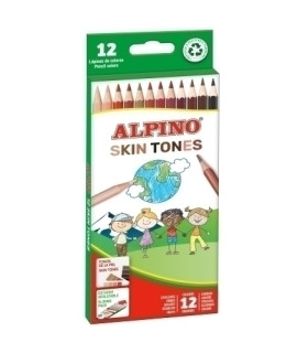 LAPICES COLOR ALPINO COL.PIEL est.12