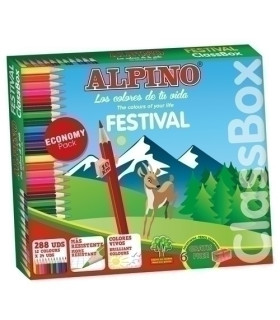 LAPICES COLOR ALPINO FESTIV.CLASSBOX 288