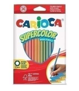 LAPICES COLOR CARIOCA SUPERCOLOR C/36
