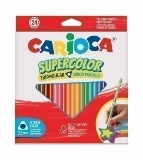 LAPICES COLOR CARIOCA SUPERC.TRI. C/24