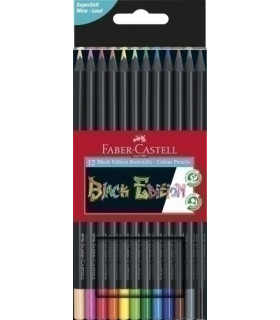 LAPICES COLOR FABER CASTELL BLACK est.12