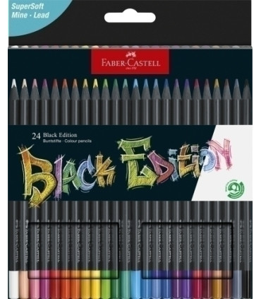 LAPICES COLOR FABER CASTELL BLACK est.24