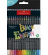 LAPICES COLOR FABER CASTELL BLACK est.36