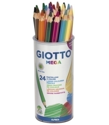 LAPICES COLOR GIOTTO MEGA BOTE DE 24
