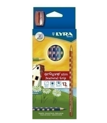 LAPICES COLOR LYRA GROOVE SLIM e.12 c/AF