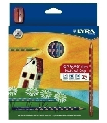 LAPICES COLOR LYRA GROOVE SLIM e.24 c/AF