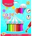 LAPICES COLOR MAPED COLOR PEPS JUMBO 18