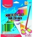 LAPICES COLOR MAPED COLOR PEPS DUO es.24