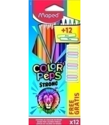 LAPICES COLOR MAPED STRONG es.12