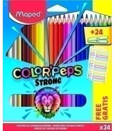 LAPICES COLOR MAPED STRONG es.24