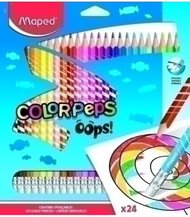 LAPICES COLOR MAPED COLOR´PEPS OOPS E/24