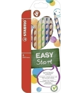 LAPICES COLOR STABILO EASY C. DIESTRO  6
