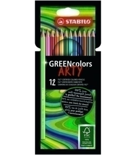 LAPICES COLOR STABILO GREEN COLOR C/12