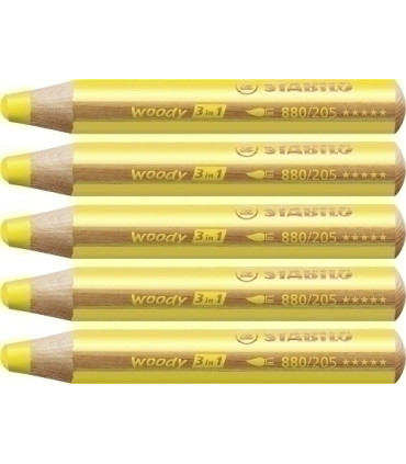 LAPICES STABILO WOODY 3 en 1 AM. EST.5