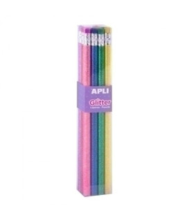 LAPIZ APLI GRAFITO GLITTER B.8