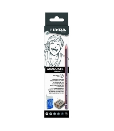 LAPIZ LYRA GRADUATE GRAPHITE MANGA SET 8
