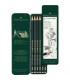 LAPIZ FABER 9000 Est.METAL 6 SURTIDOS