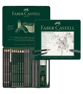 LAPIZ FABER PITT GRAFITO est.METAL 19